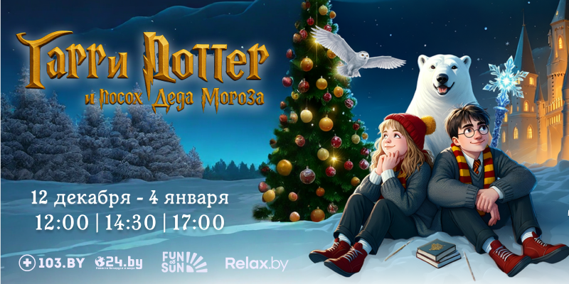 Гарри Поттер и посох Деда мороза спектакль Минск