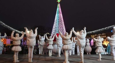 Главная елка страны Беларусь Минск зажжение