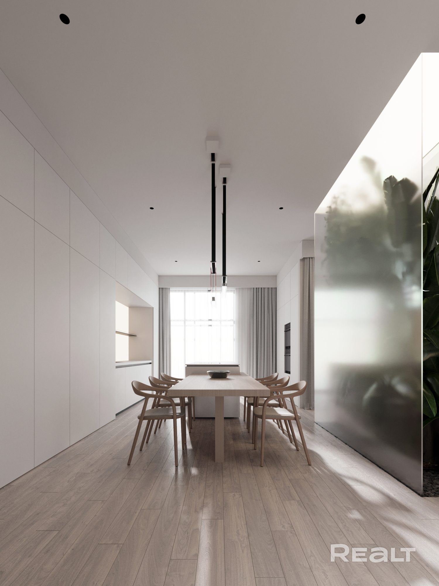 Обеденная зона в квартире Пирс 