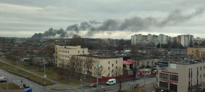 северный берег пожар