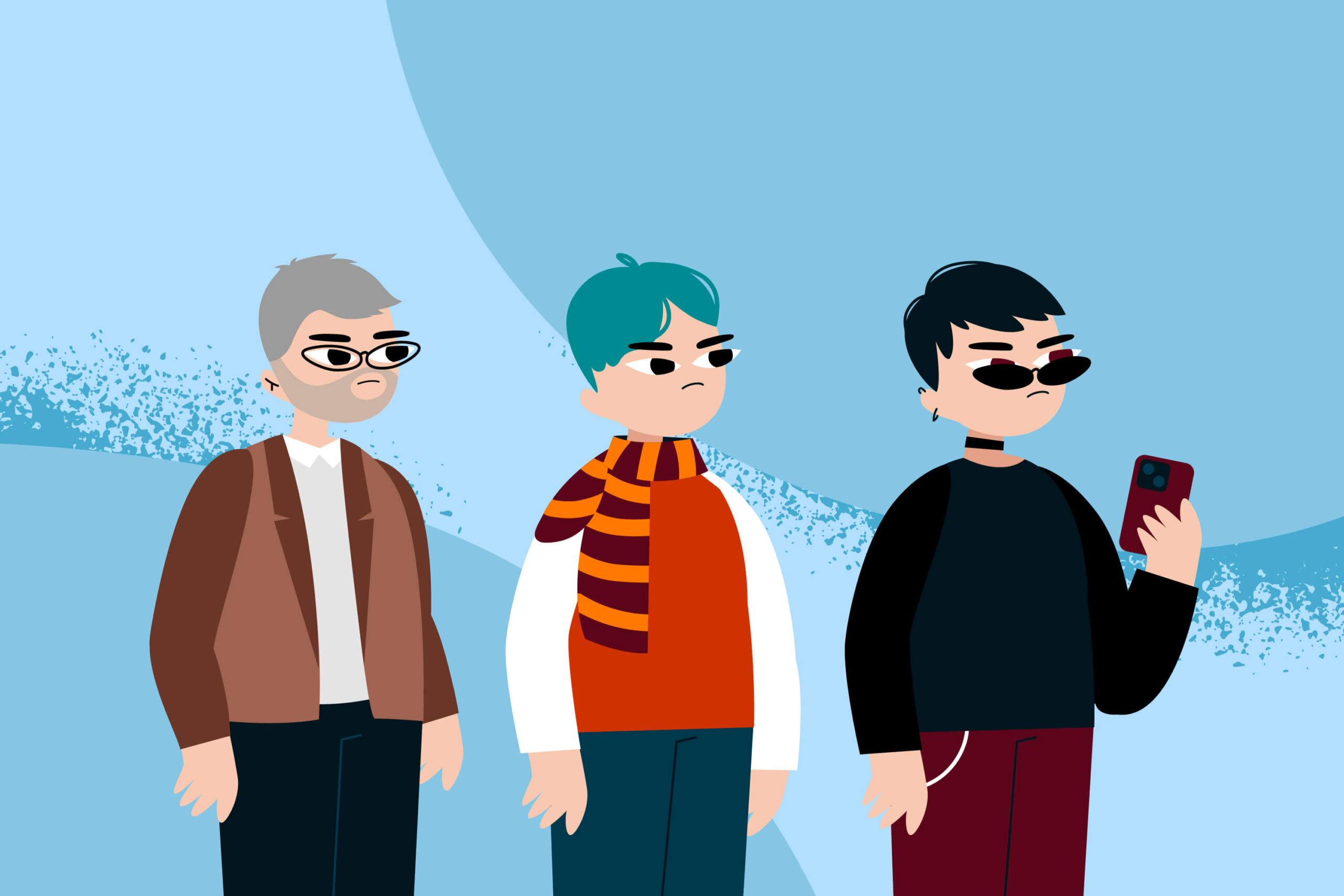 Зумеры иллюстрация понятия слово года 2025