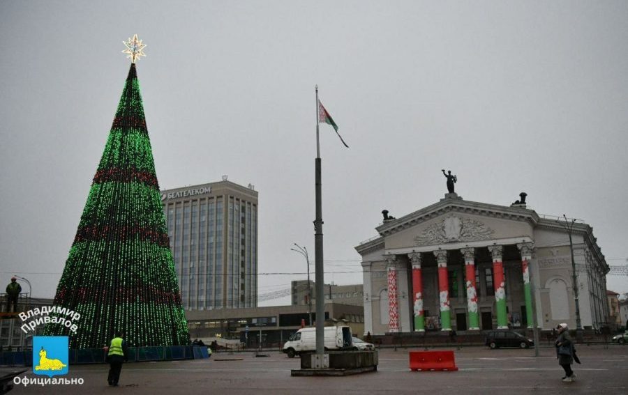 Площадь Ленина Гомель изменение схемы движения главная елка Гомеля