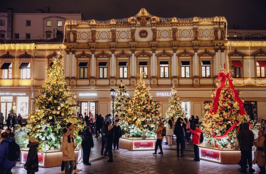 Украшение Москвы новый год