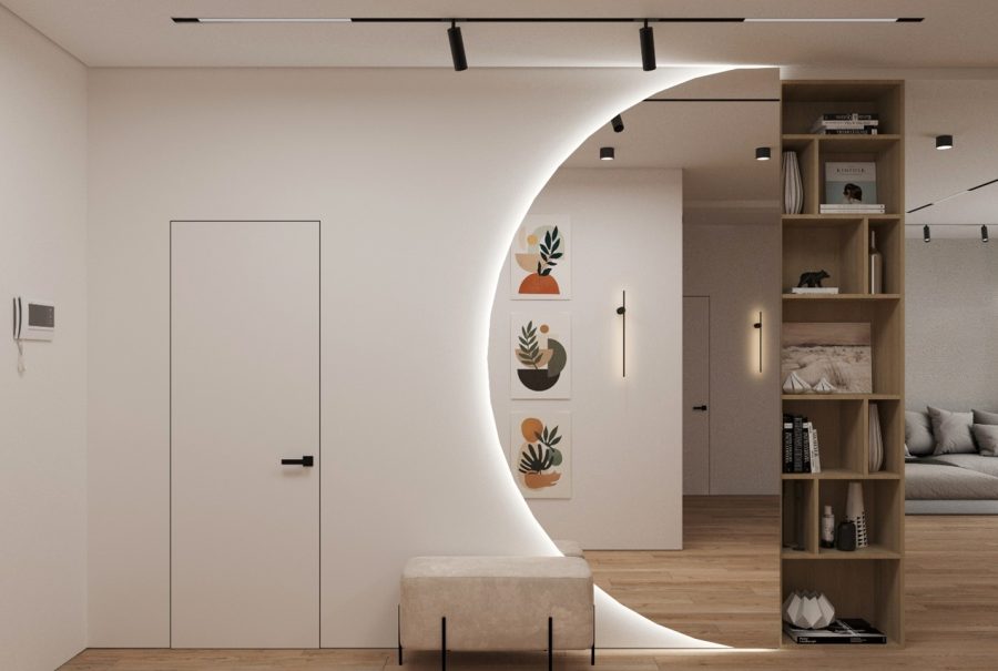 Свет архитектурный приглушённый акцентный