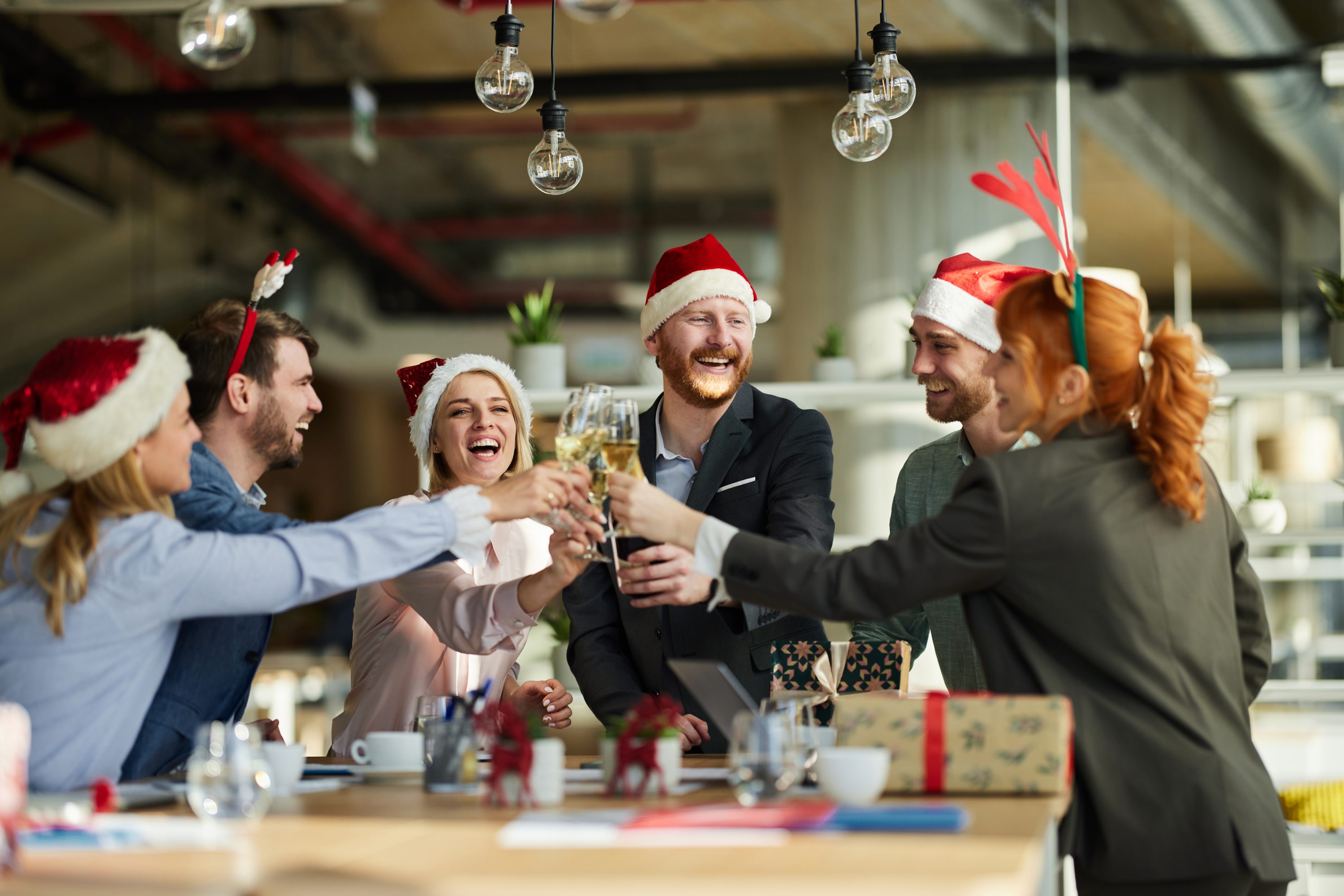 Новогодний корпоратив компания сотрудники