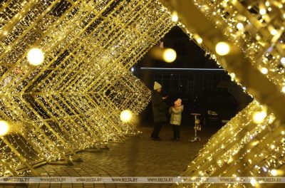 Праздничная иллюминация Брест