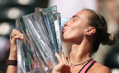 Арина Соболенко выиграла у Елены Рыбакиной теннис турнир Индиан-Уэллс победа белоруска